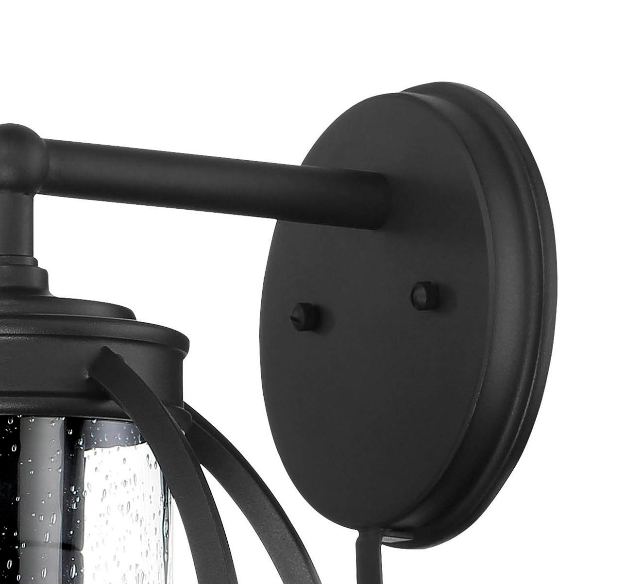 Image 3 The Great Outdoors Cumberland Court 1-Light Sand Black Outdoor Wall Mount more views