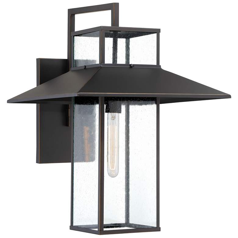 Image 1 The Great Outdoors Danforth 1-Light Oil Rubbed Bronze Outdoors Wall Mount