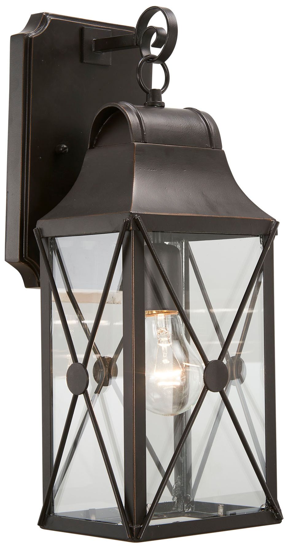 Image 2 The Great Outdoors De Luz 1-Light Oil Rubbed Bronze Outdoor Wall Mount