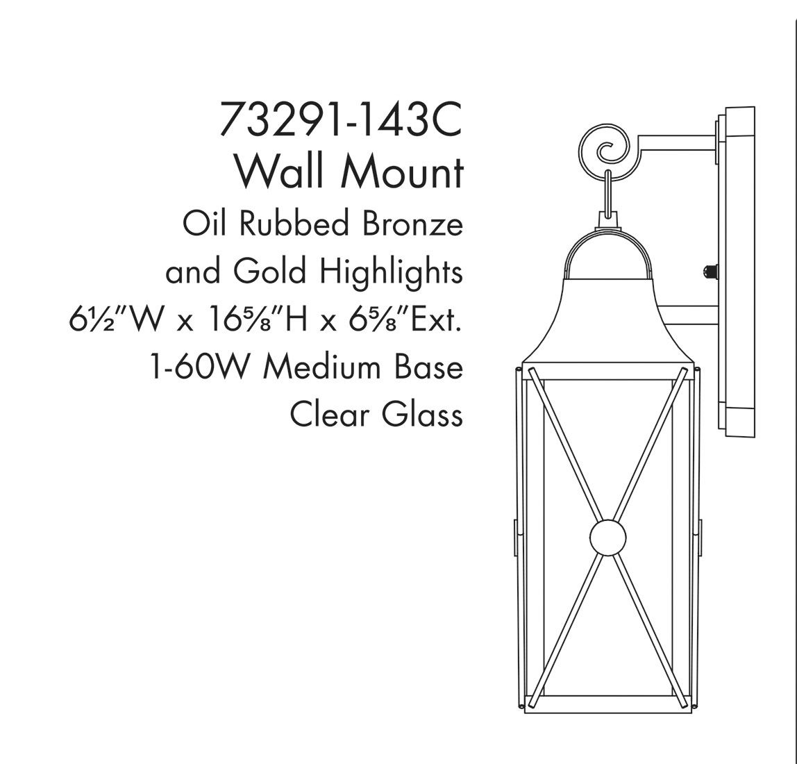 Image 4 The Great Outdoors De Luz 1-Light Oil Rubbed Bronze Outdoor Wall Mount more views