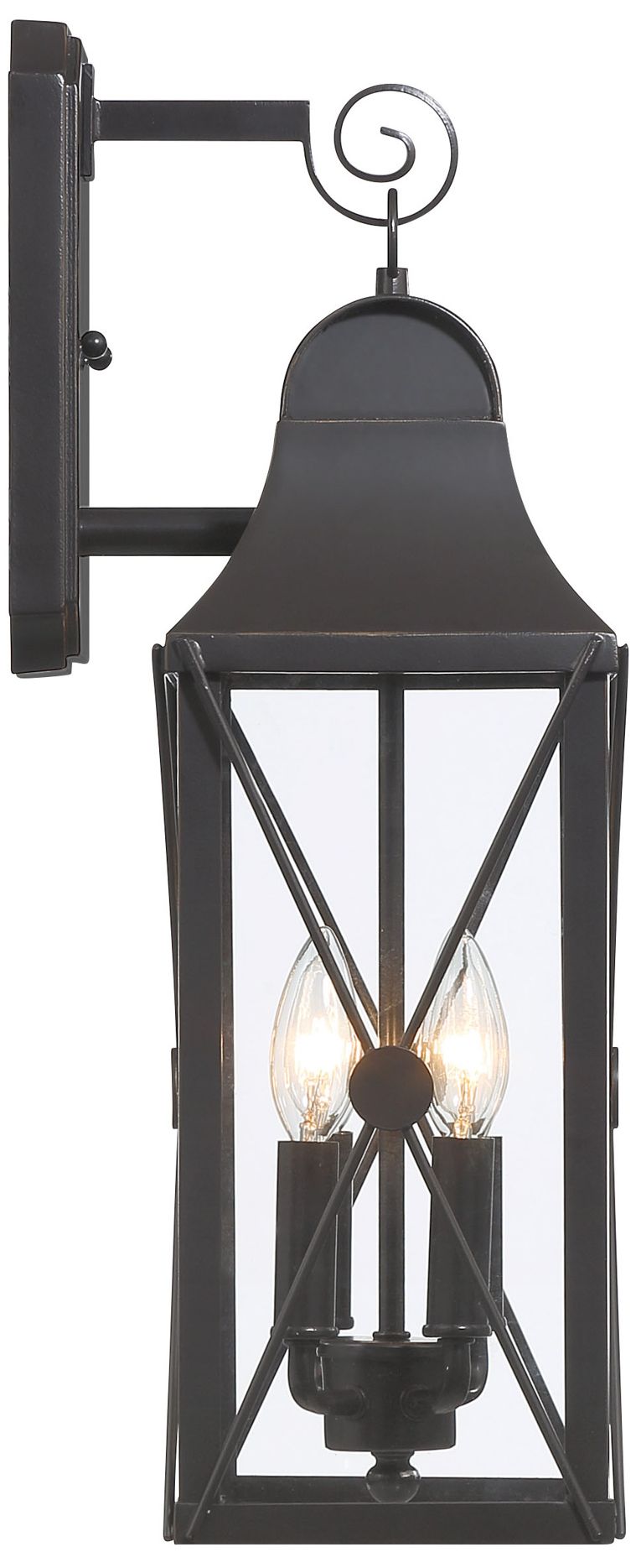 Image 6 The Great Outdoors De Luz 4-Light Oil Rubbed Bronze Outdoor Wall Mount more views