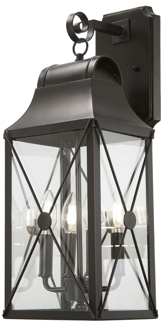 Image 7 The Great Outdoors De Luz 4-Light Oil Rubbed Bronze Outdoor Wall Mount more views