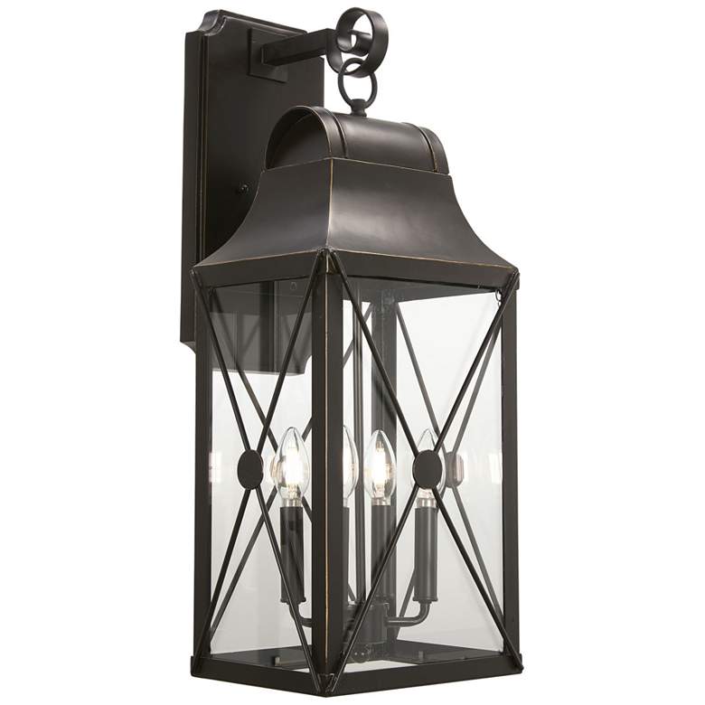 Image 1 The Great Outdoors De Luz 4-Light Oil Rubbed Bronze Outdoor Wall Mount