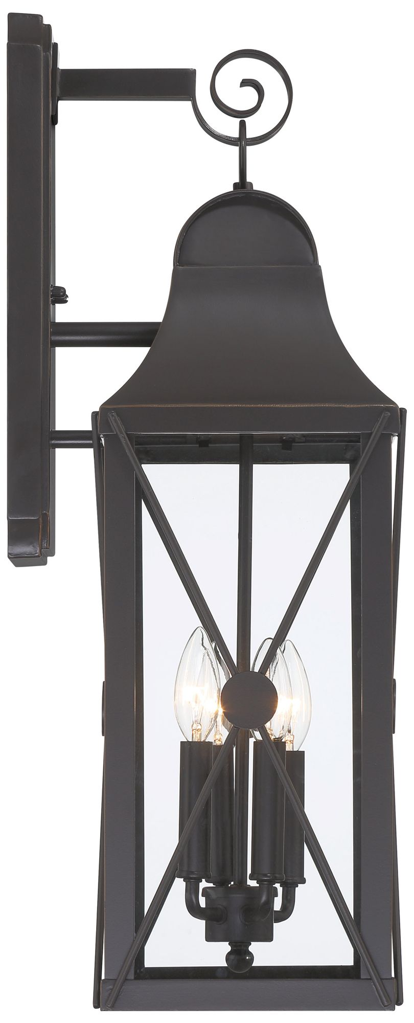 Image 5 The Great Outdoors De Luz 4-Light Oil Rubbed Bronze Outdoor Wall Mount more views