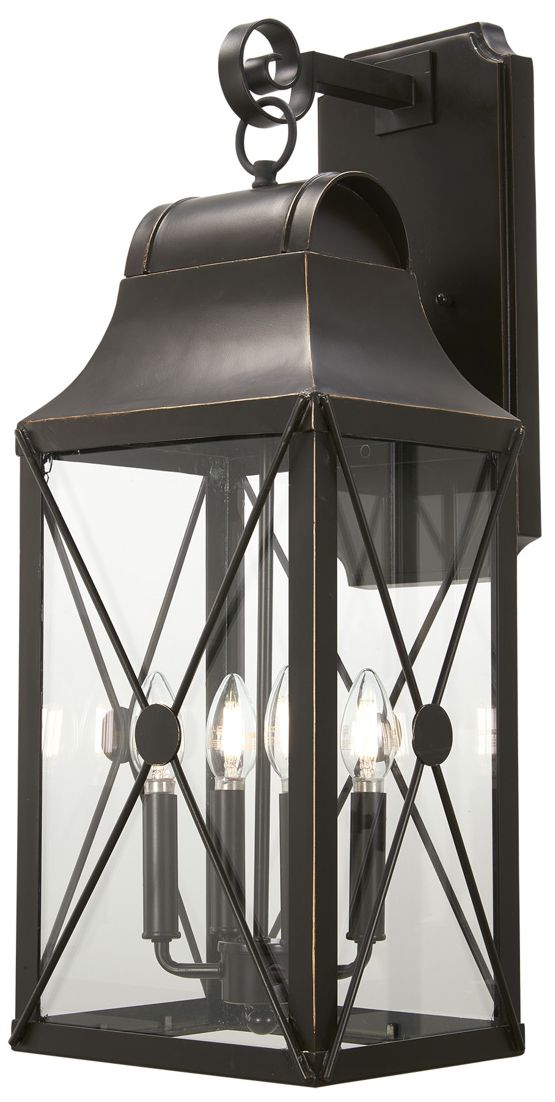 Image 7 The Great Outdoors De Luz 4-Light Oil Rubbed Bronze Outdoor Wall Mount more views