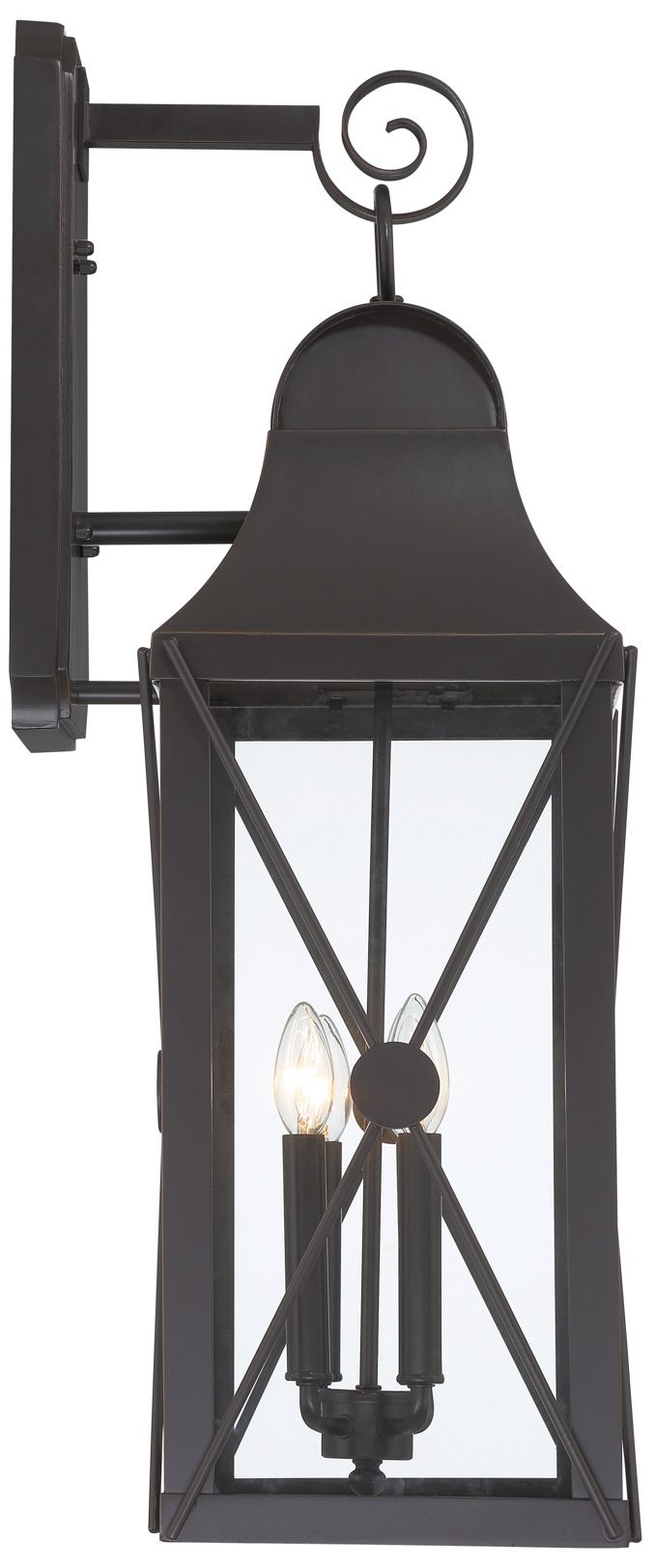 Image 5 The Great Outdoors De Luz 4-Light Oil Rubbed Bronze Outdoor Wall Mount more views