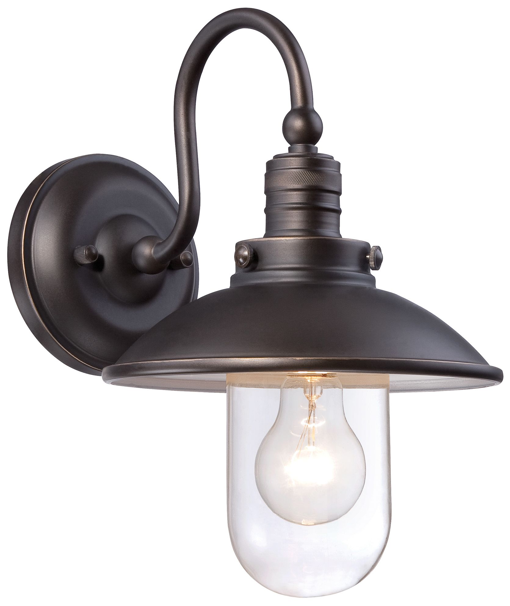 The Great Outdoors Downtown Edison 1-Light Oil Rubbed Bronze Wall Mount