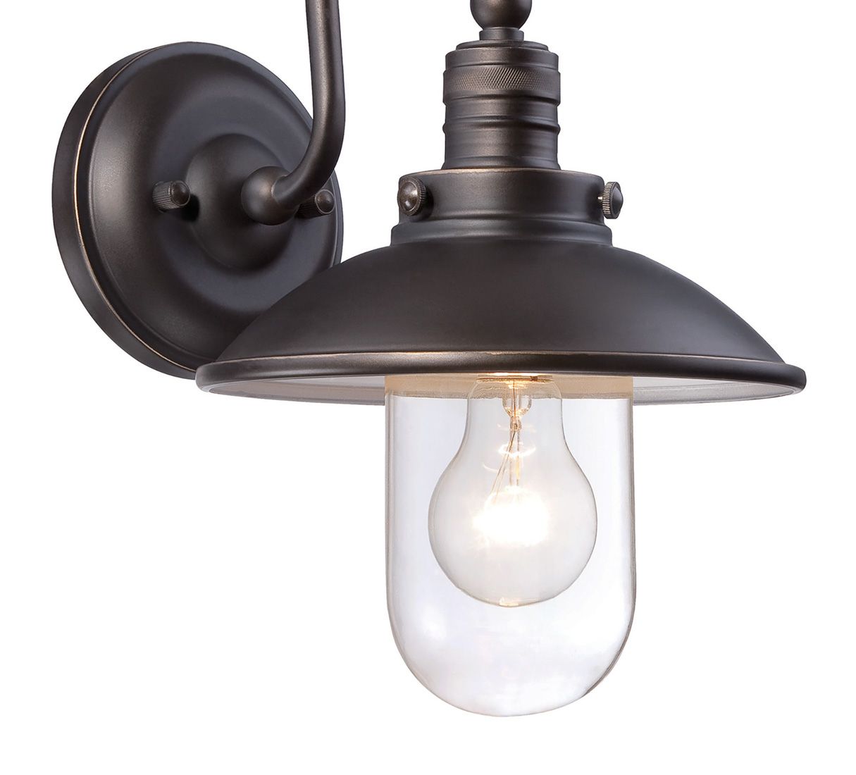 Image 3 The Great Outdoors Downtown Edison 1-Light Oil Rubbed Bronze Wall Mount more views