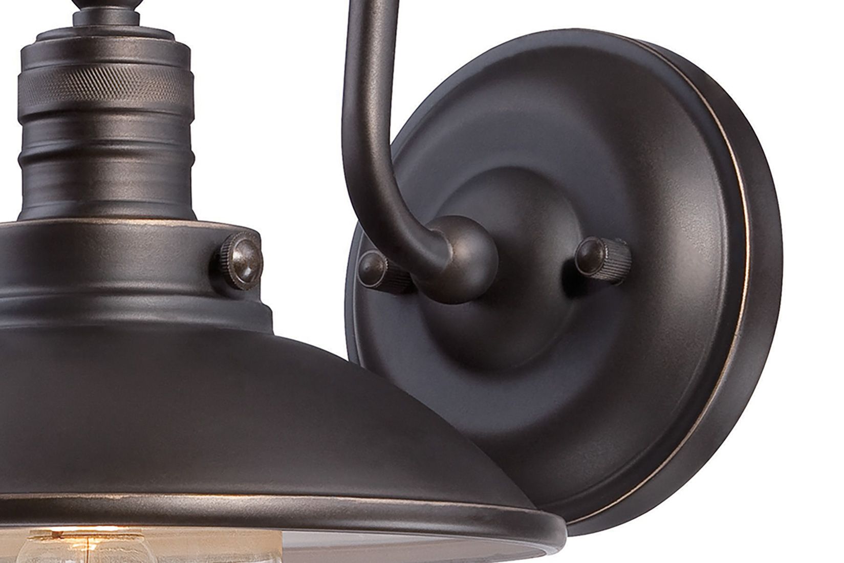 Image 5 The Great Outdoors Downtown Edison 1-Light Oil Rubbed Bronze Wall Mount more views