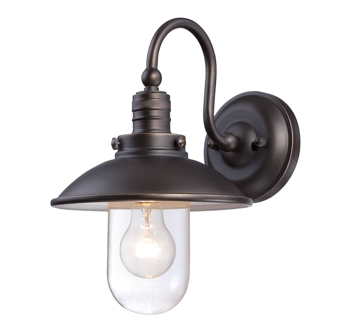 Image 6 The Great Outdoors Downtown Edison 1-Light Oil Rubbed Bronze Wall Mount more views