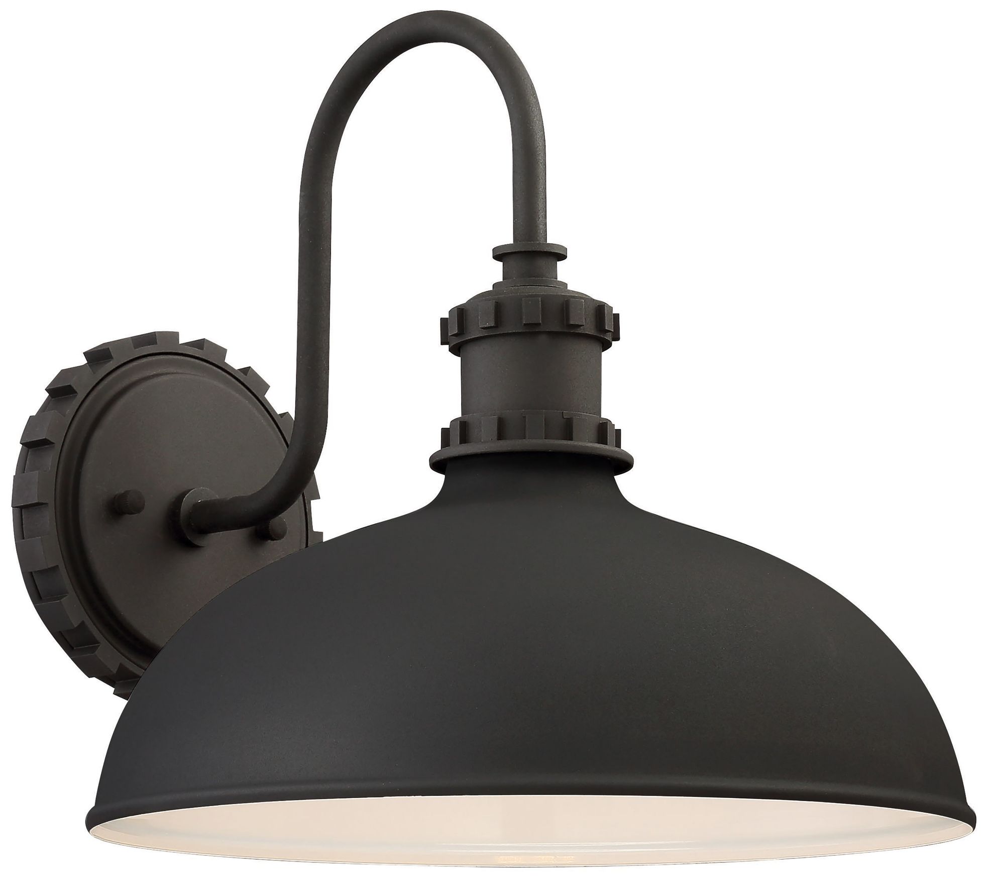 Image 2 The Great Outdoors Escudilla 1-Light Black Outdoor Wall Mount
