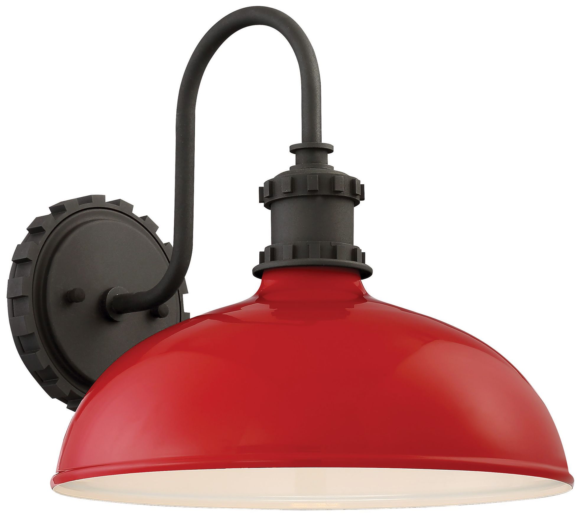 Image 2 The Great Outdoors Escudilla 1-Light Red Gloss Outdoor Wall Mount