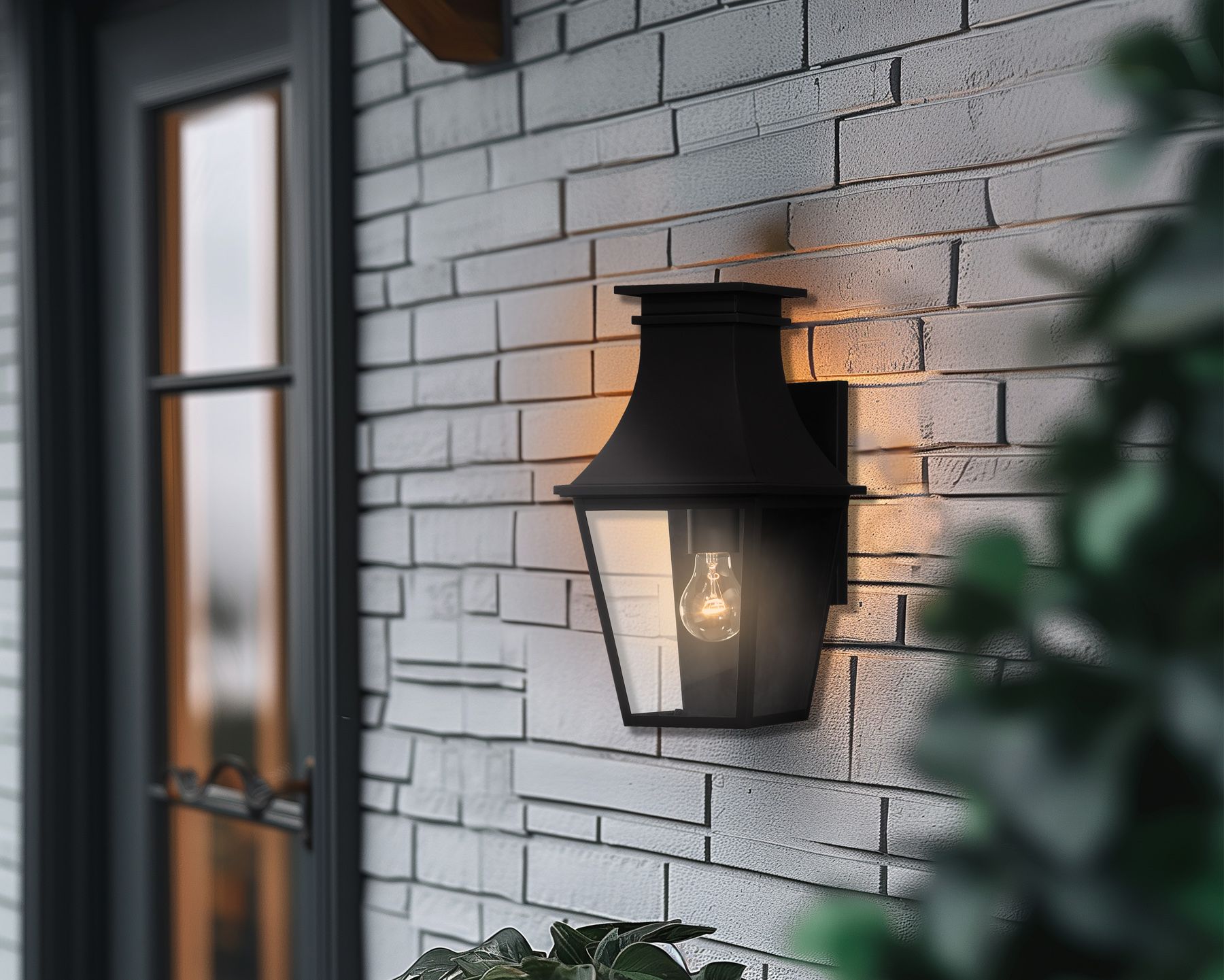 Image 4 The Great Outdoors Gloucester 1-Light Sand Coal Outdoor Wall Mount more views