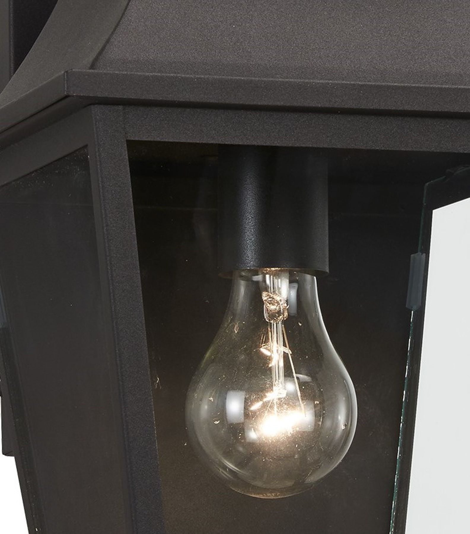 The Great Outdoors Gloucester 1-Light Sand Coal Outdoor Wall Mount