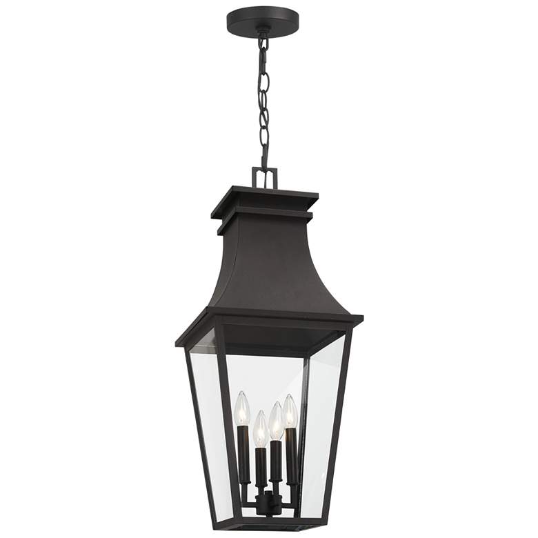Image 1 The Great Outdoors Gloucester 4-Light Sand Coal Outdoor Chain Hung