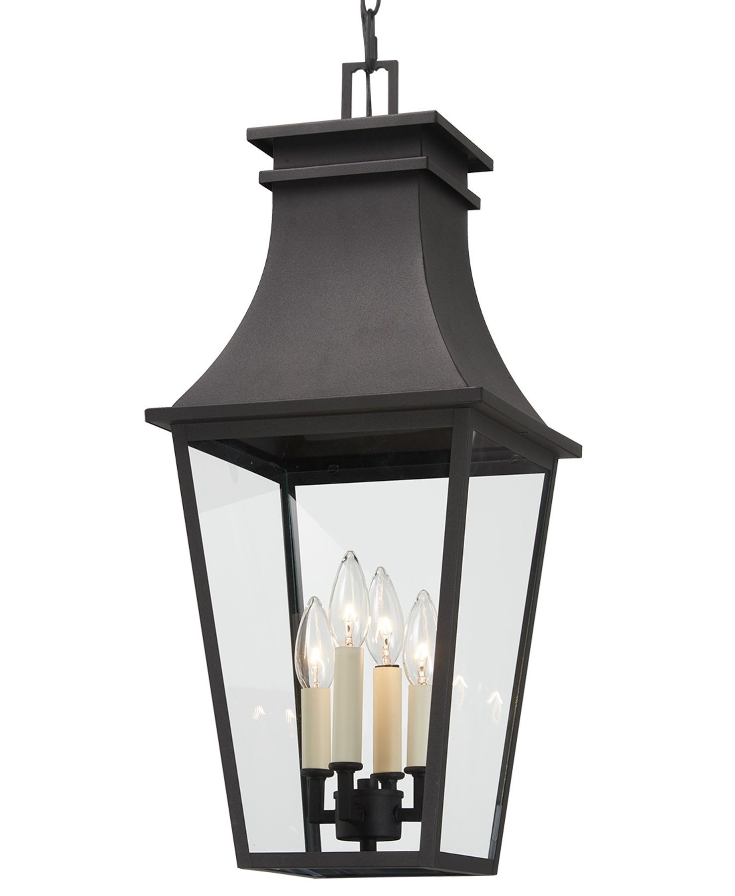 Image 2 The Great Outdoors Gloucester 4-Light Sand Coal Outdoor Hanging Lantern more views