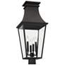 The Great Outdoors Gloucester 4-Light Sand Coal Outdoor Post Mount