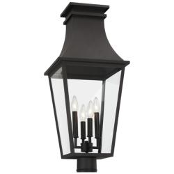 The Great Outdoors Gloucester 4-Light Sand Coal Outdoor Post Mount