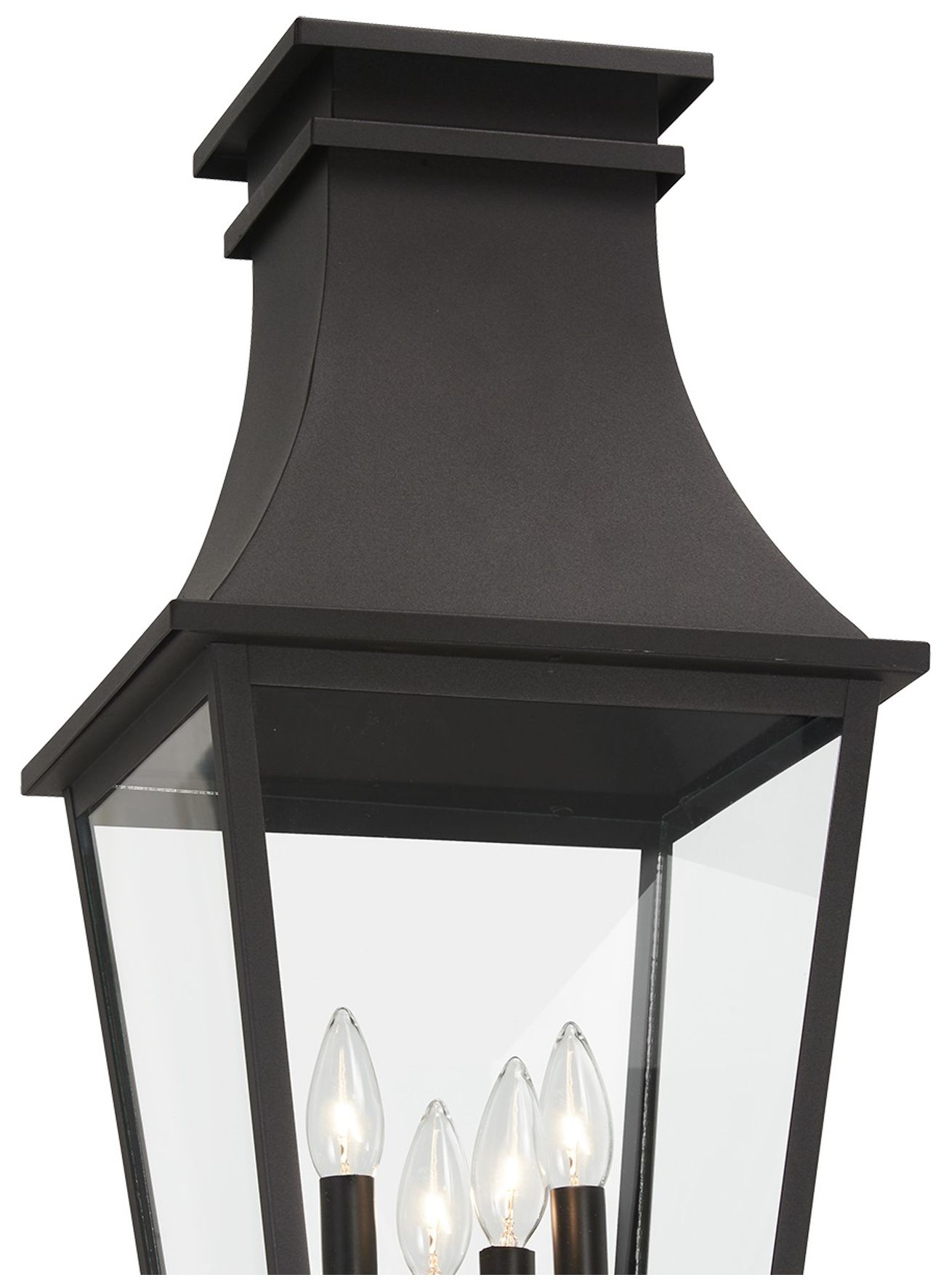 Image 2 The Great Outdoors Gloucester 4-Light Sand Coal Outdoor Post Mount more views