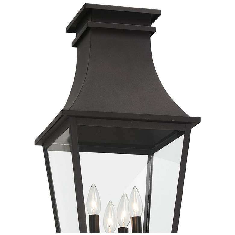 Image 2 The Great Outdoors Gloucester 4-Light Sand Coal Outdoor Post Mount more views