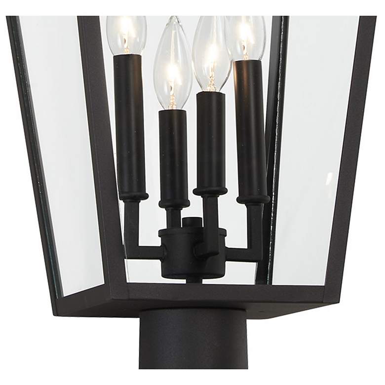 Image 3 The Great Outdoors Gloucester 4-Light Sand Coal Outdoor Post Mount more views