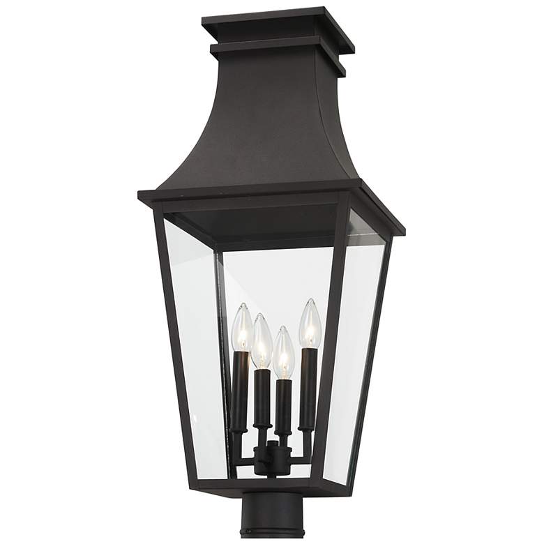 Image 4 The Great Outdoors Gloucester 4-Light Sand Coal Outdoor Post Mount more views