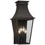 The Great Outdoors Gloucester 4-Light Sand Coal Outdoor Wall Mount