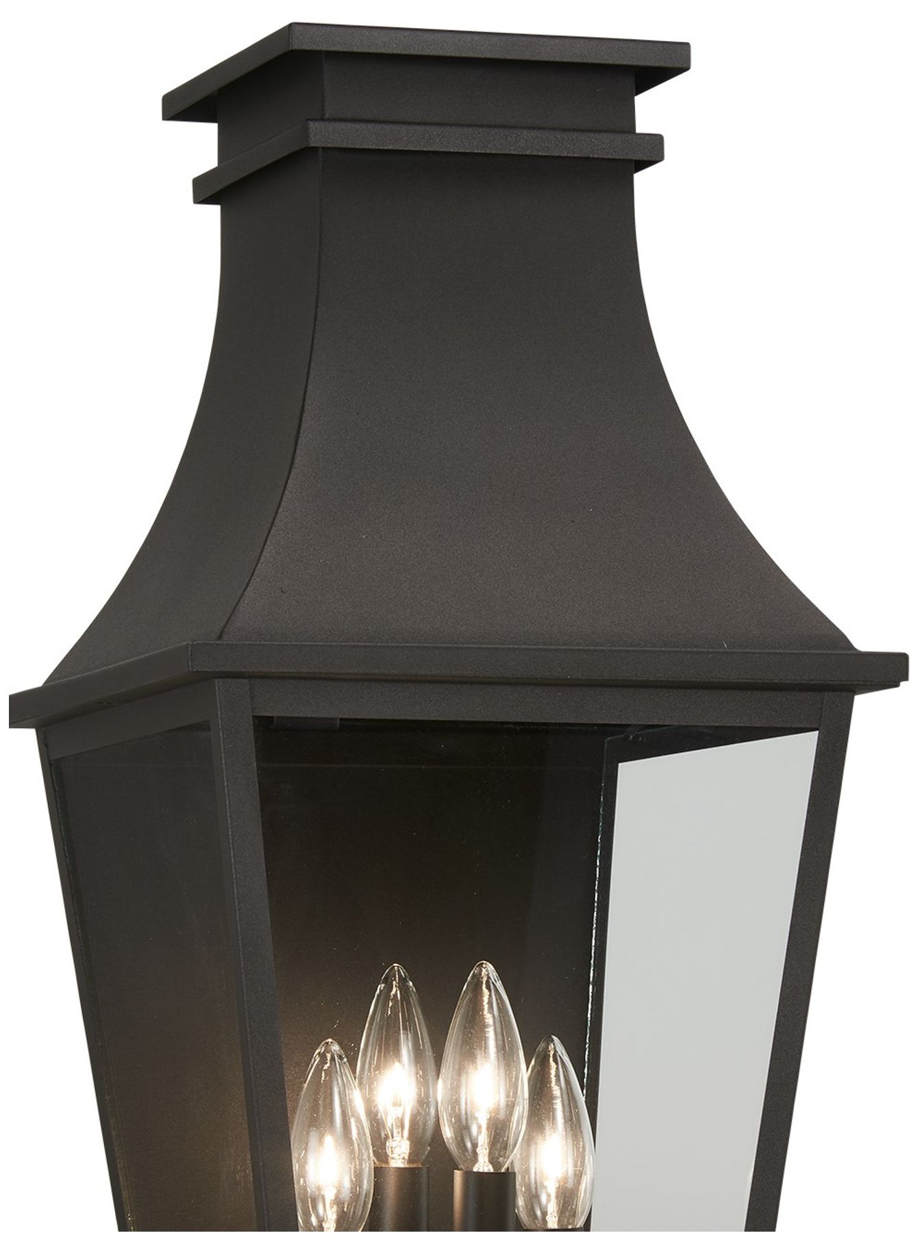 Image 3 The Great Outdoors Gloucester 4-Light Sand Coal Outdoor Wall Mount more views
