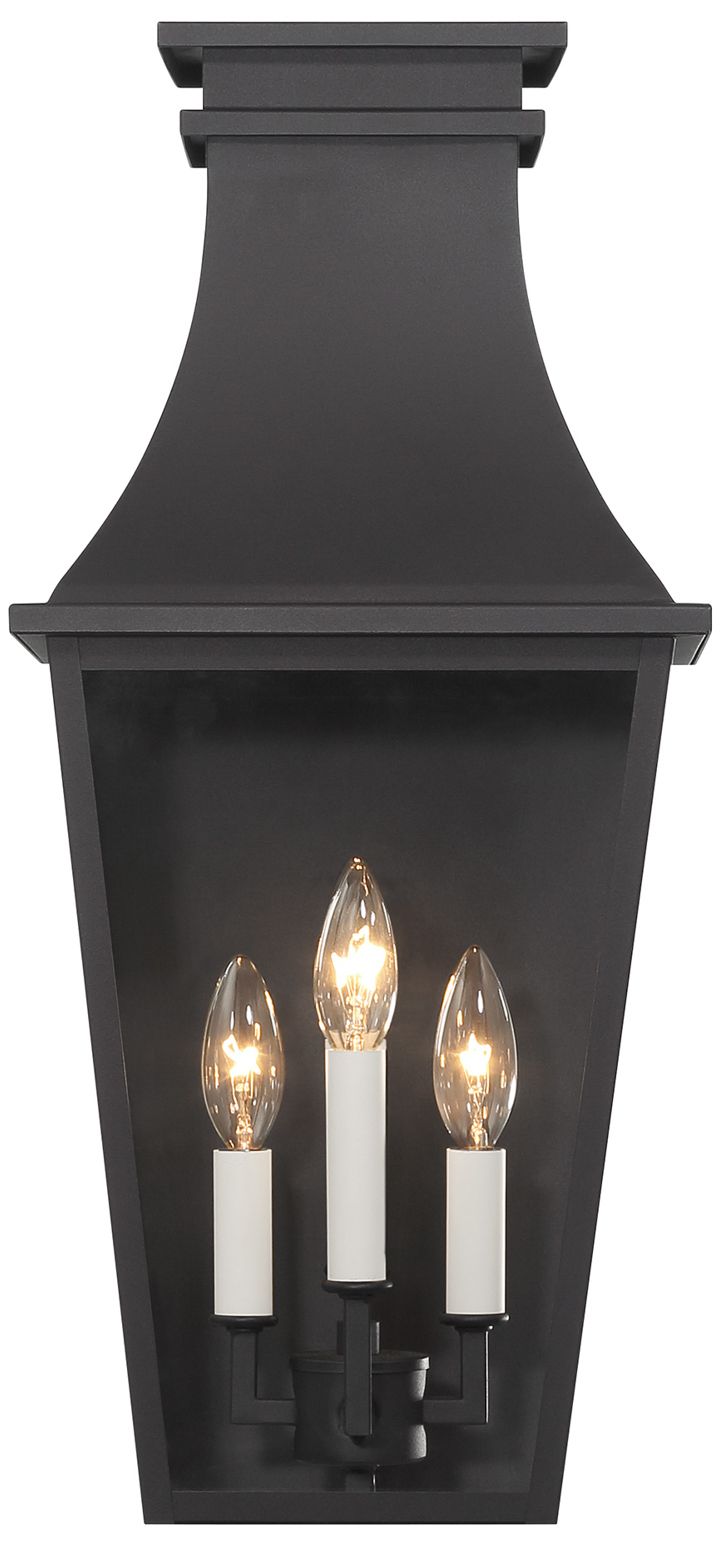 The Great Outdoors Gloucester 4-Light Sand Coal Outdoor Wall Mount