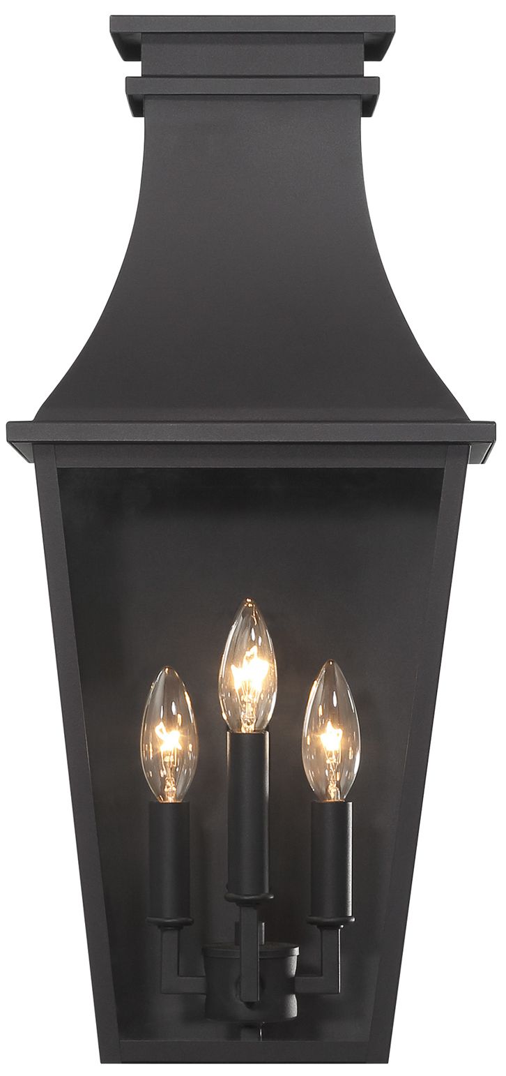 The Great Outdoors Gloucester 4-Light Sand Coal Outdoor Wall Mount