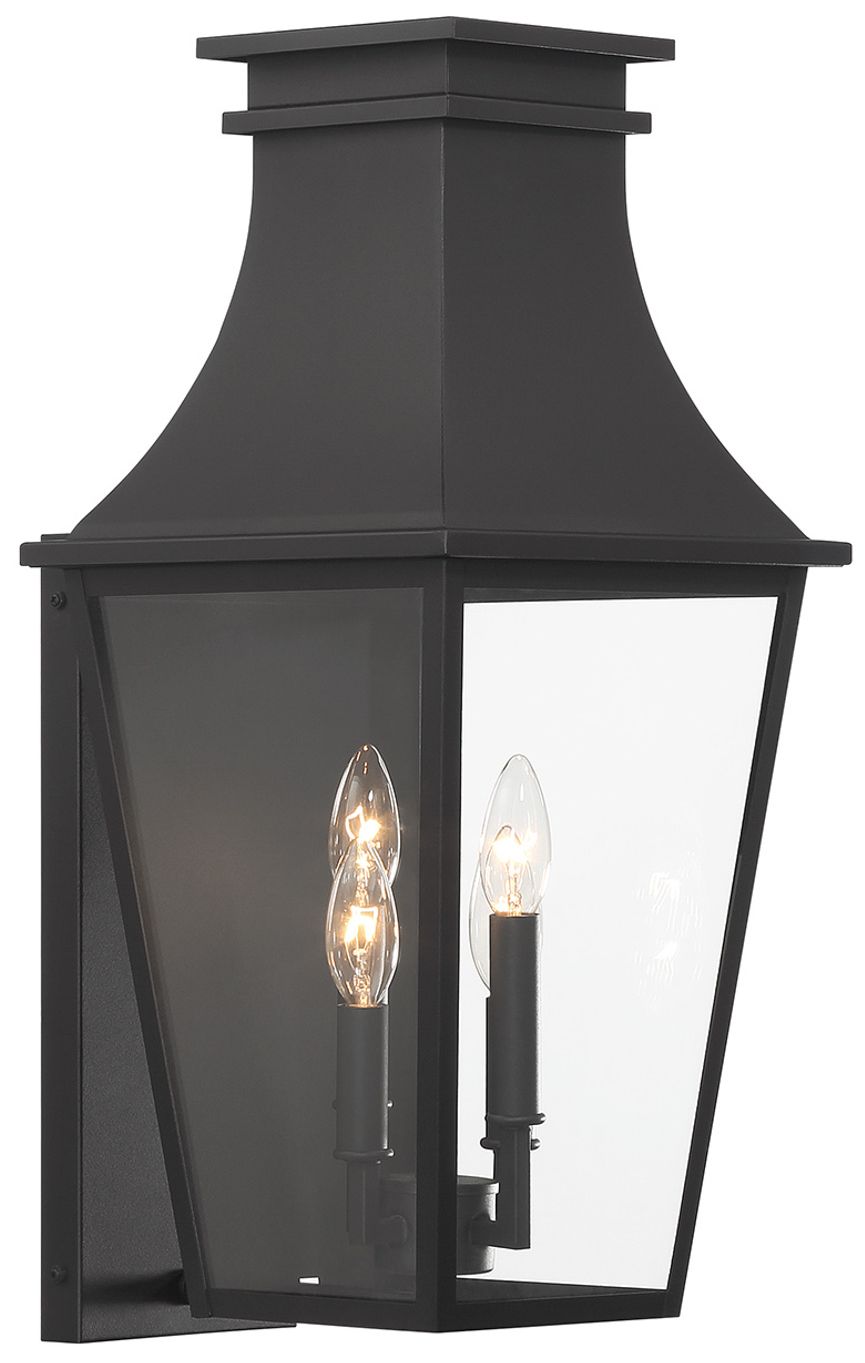 The Great Outdoors Gloucester 4-Light Sand Coal Outdoor Wall Mount