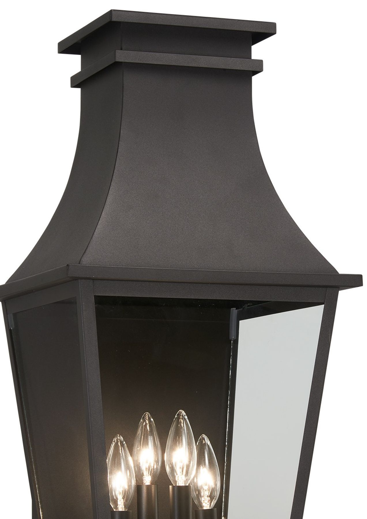 Image 2 The Great Outdoors Gloucester 4-Light Sand Coal Outdoor Wall Mount more views