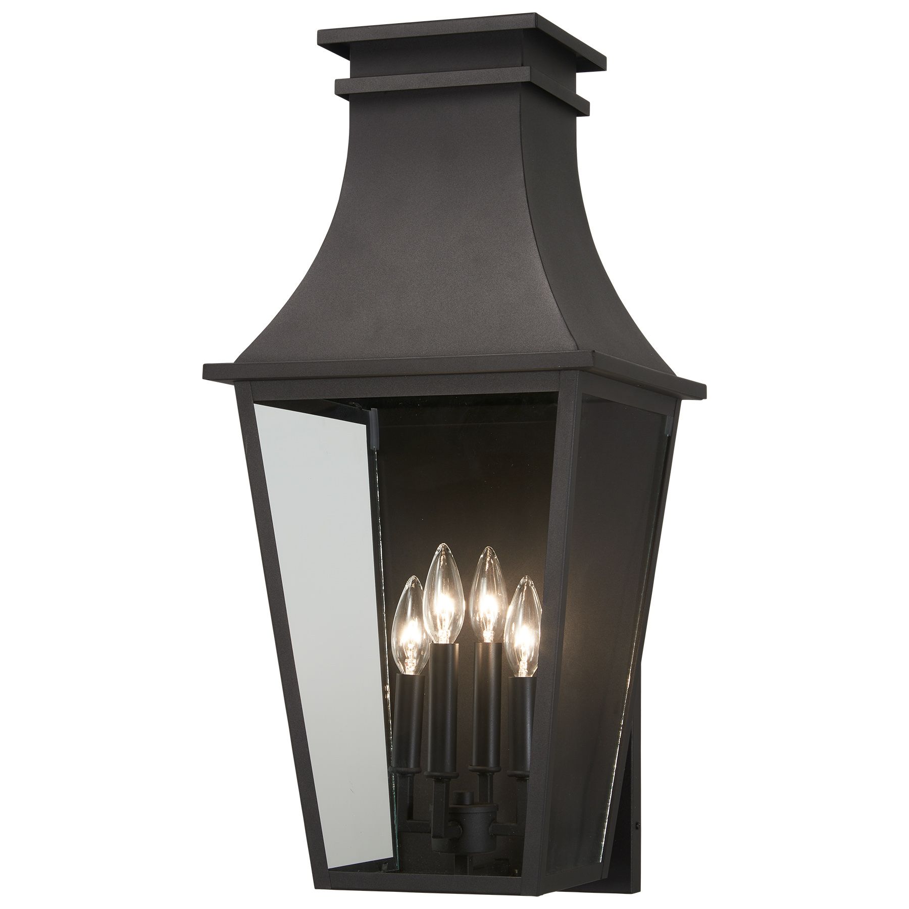 Image 4 The Great Outdoors Gloucester 4-Light Sand Coal Outdoor Wall Mount more views