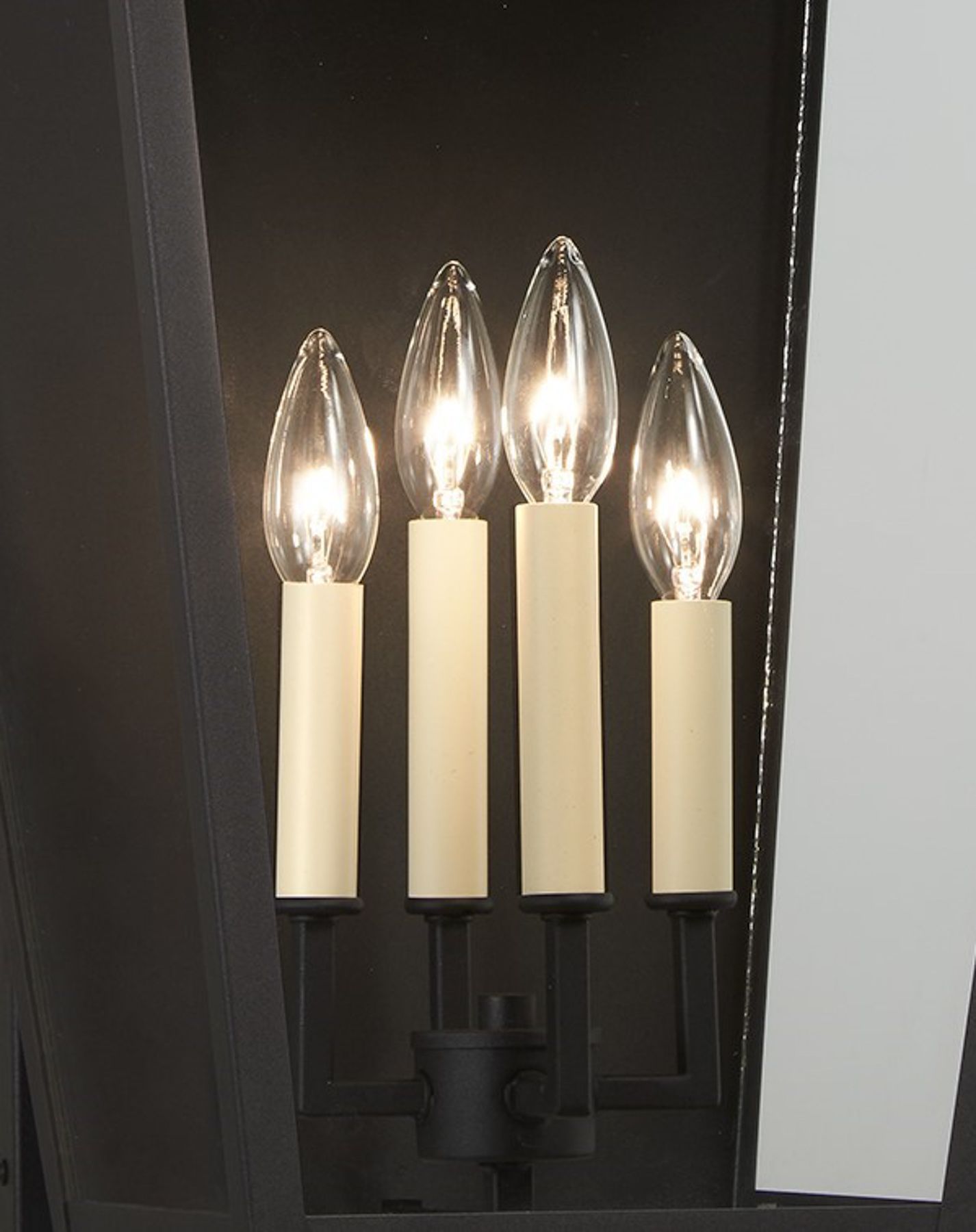 Thumbnail4 of The Great Outdoors Gloucester 4-Light Sand Coal Outdoor Wall Mount more views