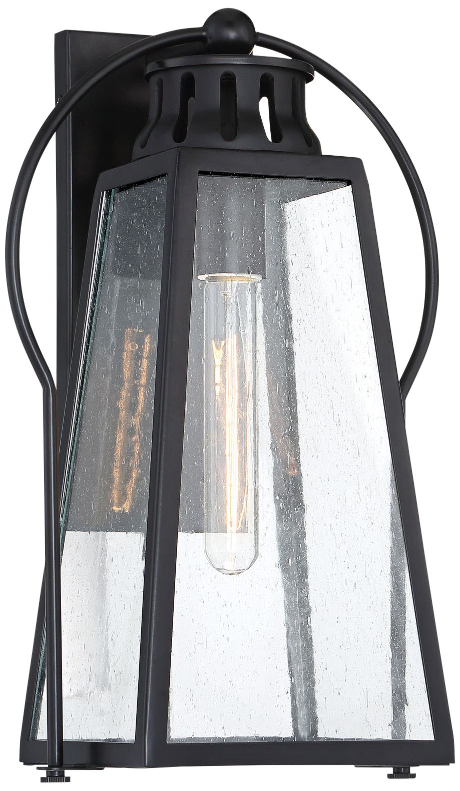 The Great Outdoors Halder Bridge 1-Light Sand Black Outdoor Wall Light