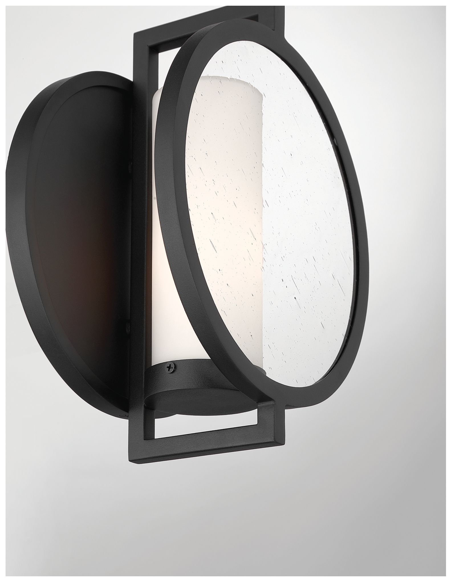 Image 7 The Great Outdoors Halin 1-Light 11.5-in Coal Black Outdoor Wall Sconce more views