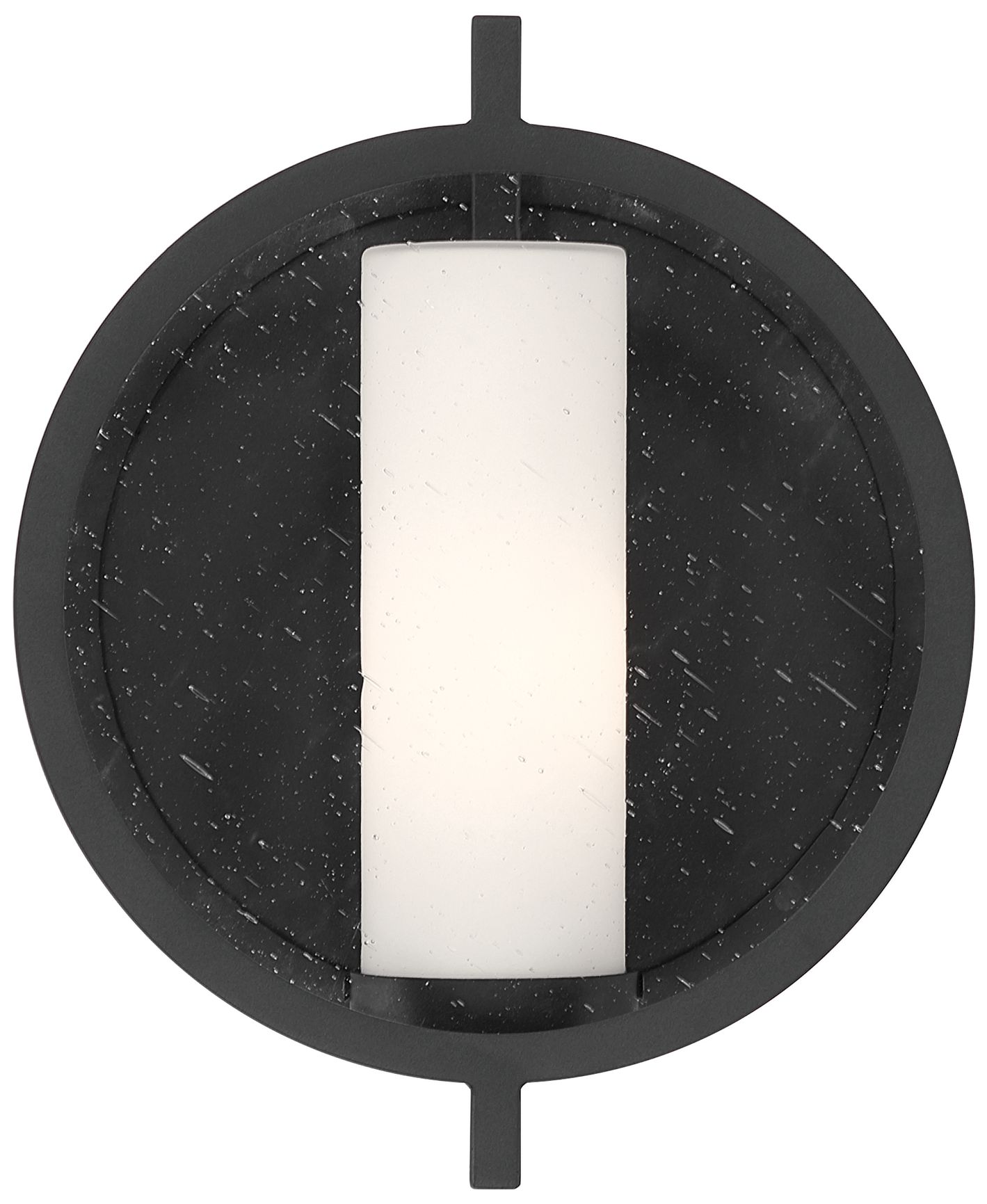 The Great Outdoors Halin 1-Light 11.5-in Coal Black Outdoor Wall Sconce