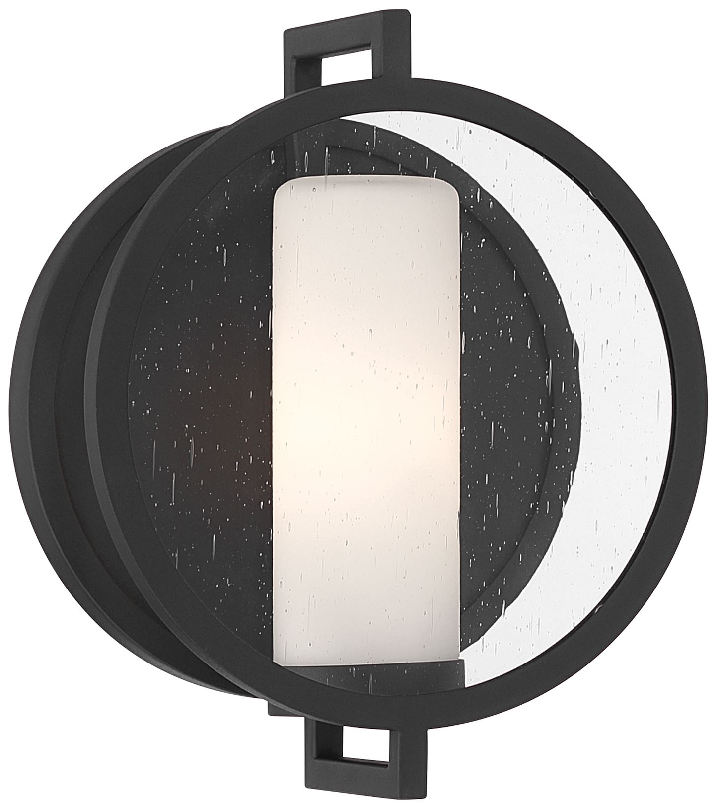 Image 3 The Great Outdoors Halin 1-Light 9-in Coal Black Outdoor Wall Sconce more views