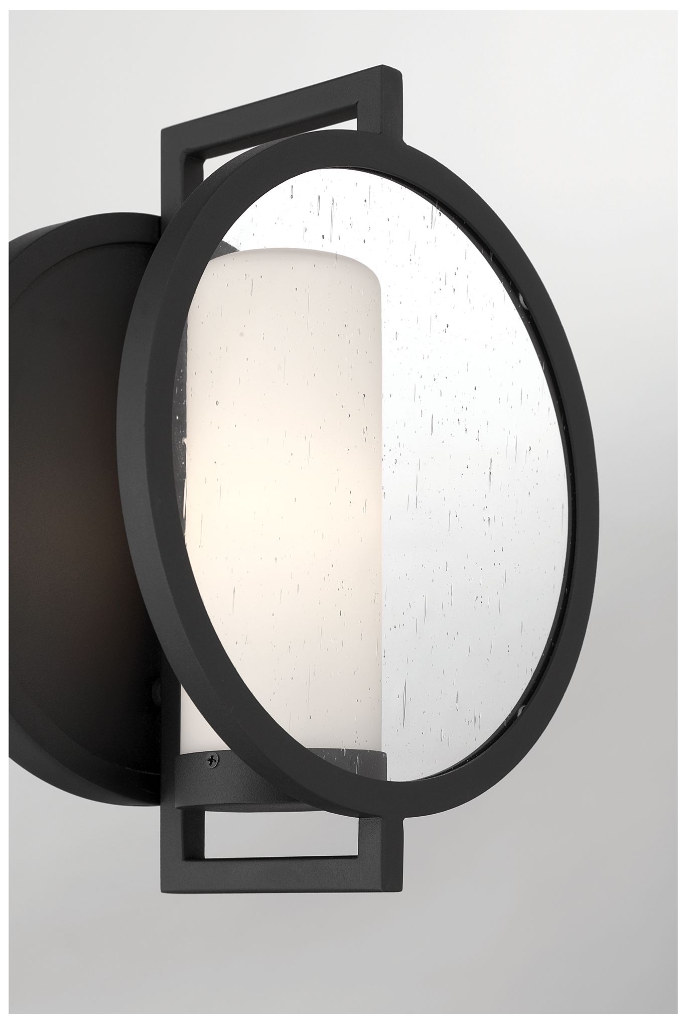 Image 7 The Great Outdoors Halin 1-Light 9-in Coal Black Outdoor Wall Sconce more views