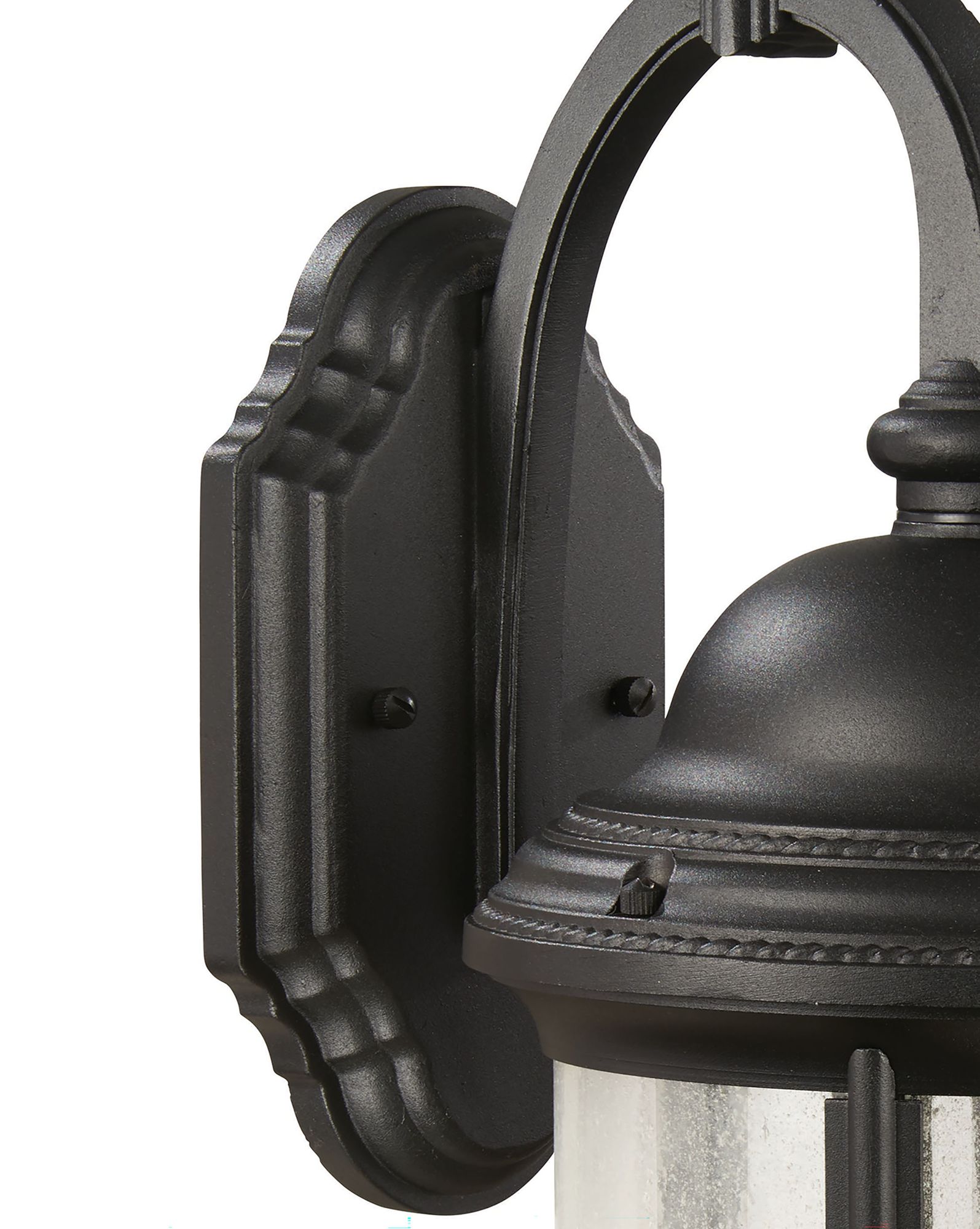 Image 5 The Great Outdoors Hancock 3-Light Black Outdoor Post Mount Lantern more views