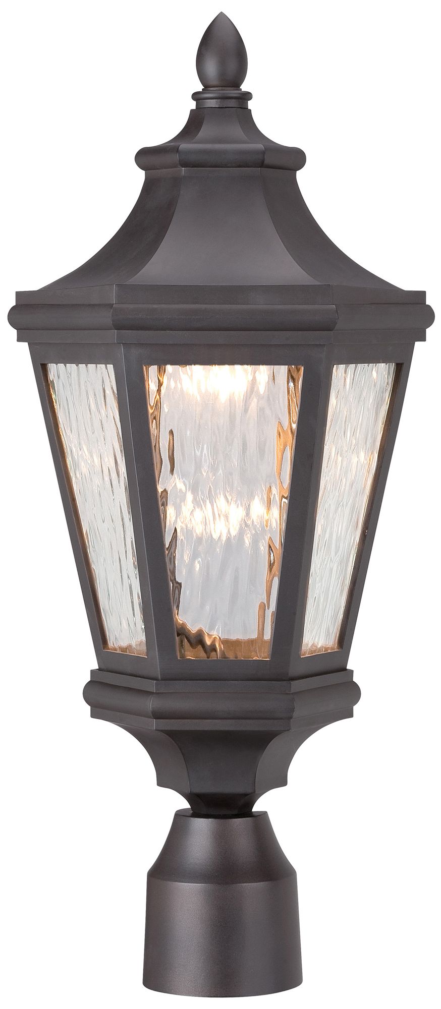 Image 2 The Great Outdoors Hanford Pointe LED Oil Rubbed Bronze Outdoor Post Mount