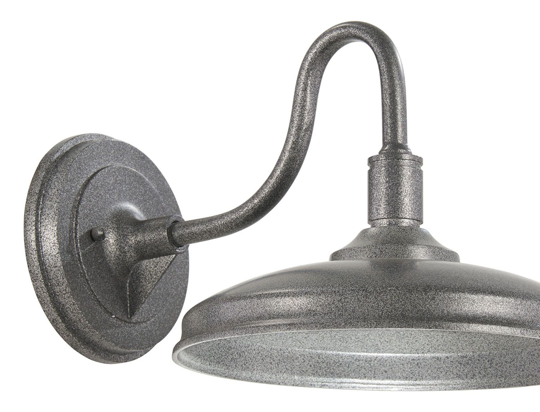 Image 2 The Great Outdoors Harbison LED 1-Light Textured Silver Wall Mount more views