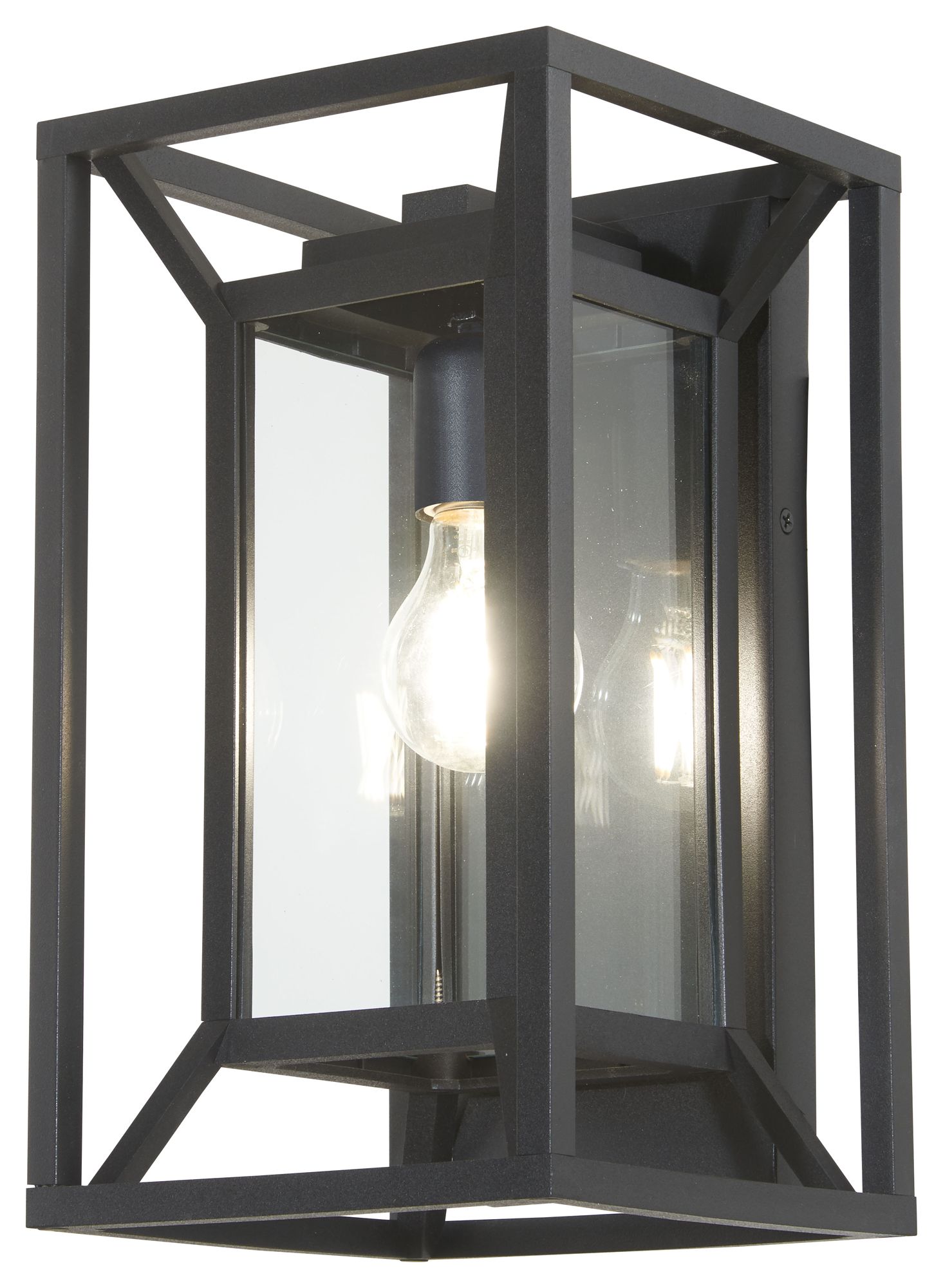 Image 2 The Great Outdoors Harbor View 1-Light 7.5-in Black Outdoor Wall Sconce more views