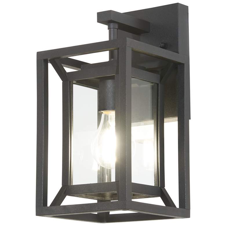 Image 1 The Great Outdoors Harbor View 1-Light Sand Black Outdoor Wall Sconce