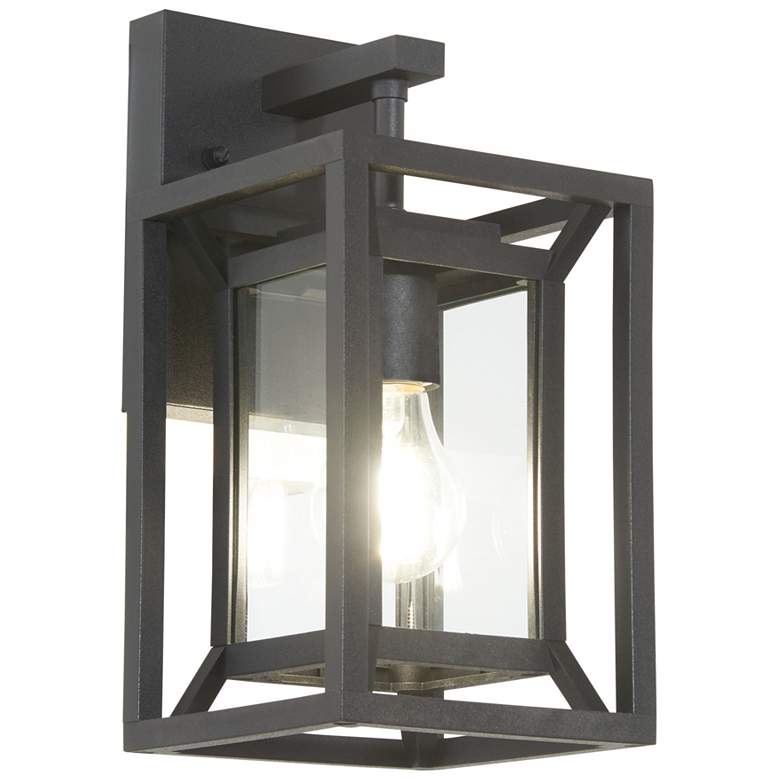 Image 1 The Great Outdoors Harbor View 1-Light Sand Black Outdoor Wall Sconce