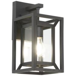 The Great Outdoors Harbor View 1-Light Sand Black Outdoor Wall Sconce