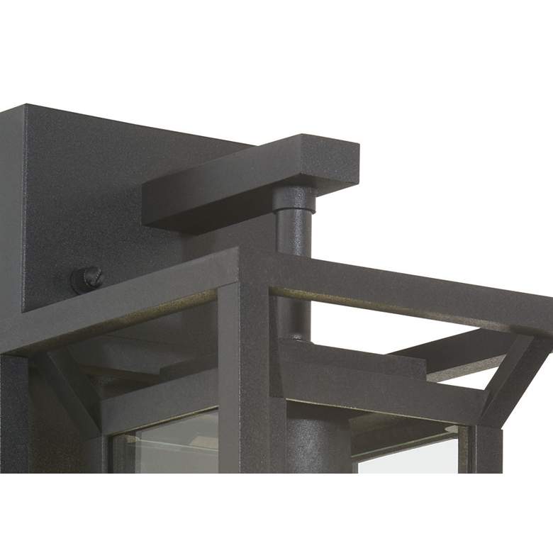 Image 6 The Great Outdoors Harbor View 1-Light Sand Black Outdoor Wall Sconce more views