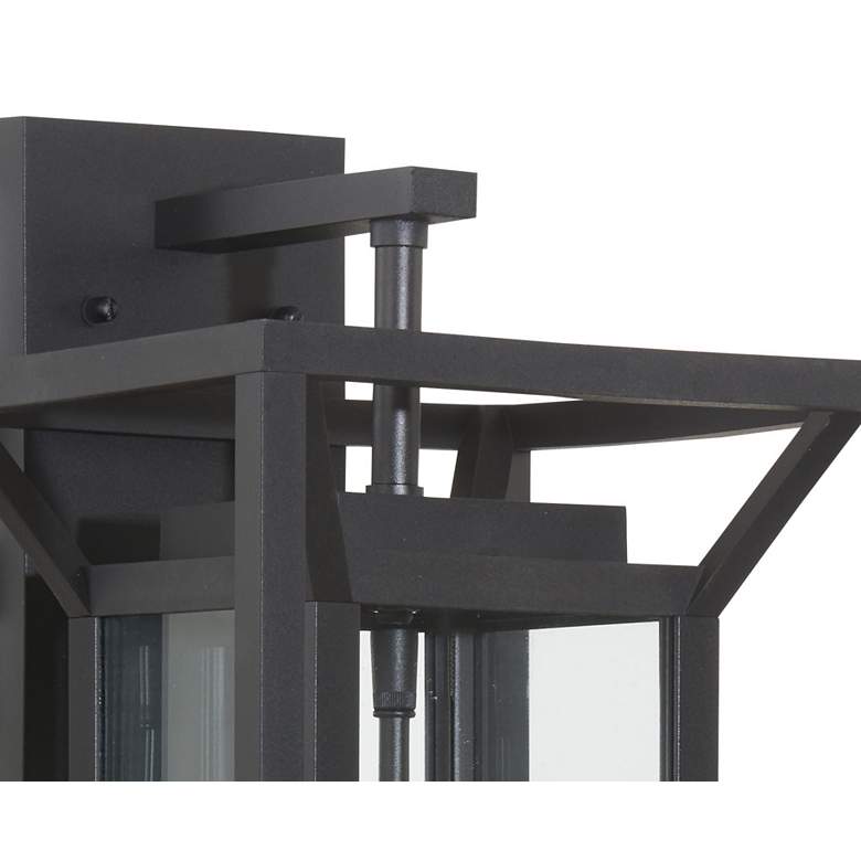 Image 4 The Great Outdoors Harbor View 2-Light 9.5-in Black Outdoor Wall Sconce more views
