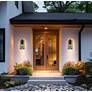 6_The Great Outdoors Harbor View 2-Light 9.5-in Black Outdoor Wall Sconce more views