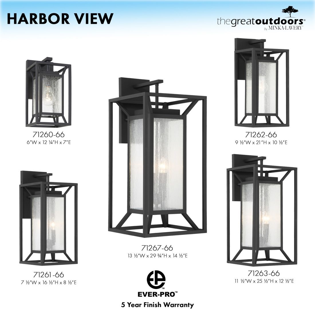 The Great Outdoors Harbor View 2-Light Coal Outdoor Wall Mount